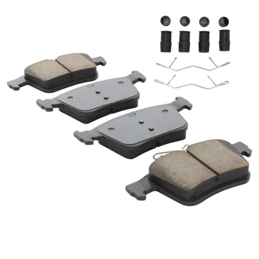 MPA 1003-1761C Quality-Built Black Series Ceramic Brake Pads w/ Hardware