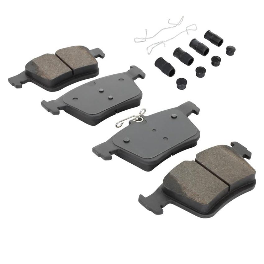MPA 1003-1761M Quality-Built Black Series Semi-Metallic Brake Pads w/ Hardware