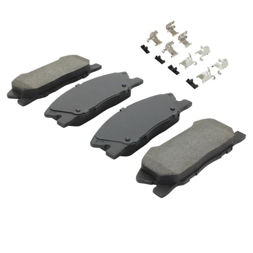 MPA 1003-1767M Quality-Built Black Series Semi-Metallic Brake Pads w/ Hardware