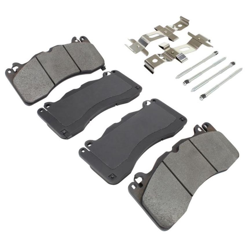 MPA 1003-1792M Quality-Built Black Series Semi-Metallic Brake Pads w/ Hardware