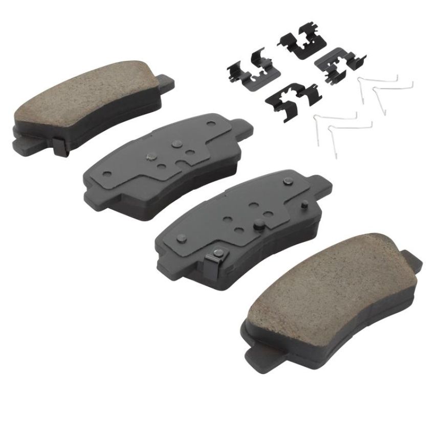 MPA 1003-1813C Quality-Built Black Series Ceramic Brake Pads w/ Hardware