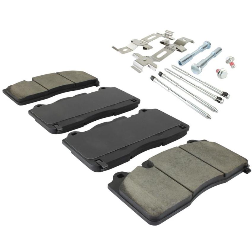 MPA 1003-1835M Quality-Built Black Series Semi-Metallic Brake Pads w/ Hardware