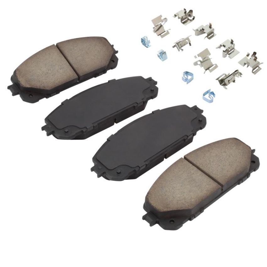 MPA 1003-1843C Quality-Built Black Series Ceramic Brake Pads w/ Hardware