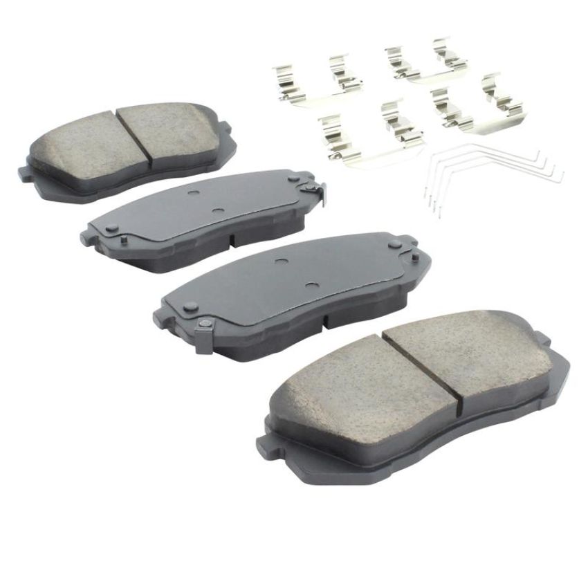 MPA 1003-1855C Quality-Built Black Series Ceramic Brake Pads w/ Hardware