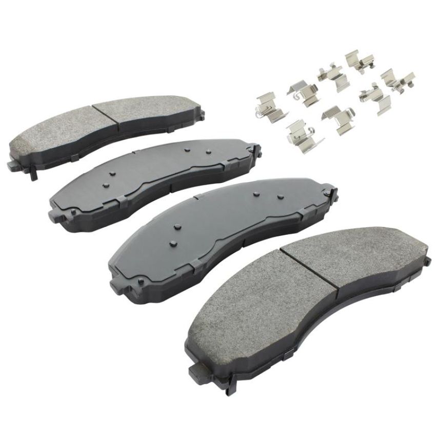 MPA 1003-2018M Quality-Built Black Series Semi-Metallic Brake Pads w/ Hardware