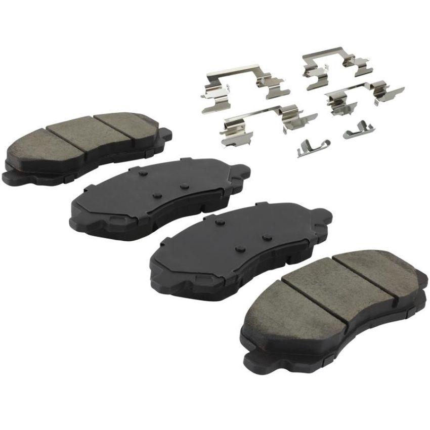 MPA 1003-2057C Quality-Built Black Series Ceramic Brake Pads w/ Hardware