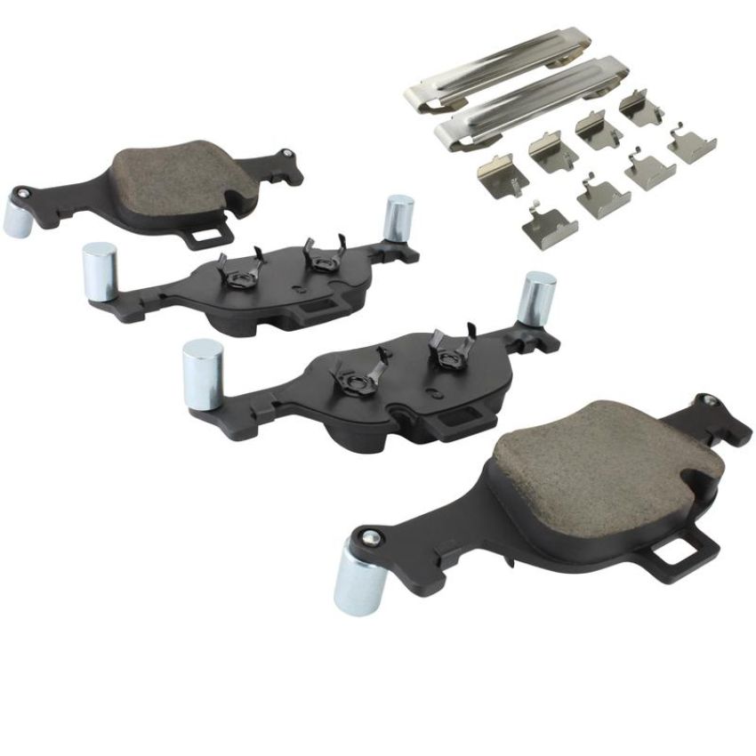 MPA 1003-2060M Quality-Built Black Series Semi-Metallic Brake Pads w/ Hardware