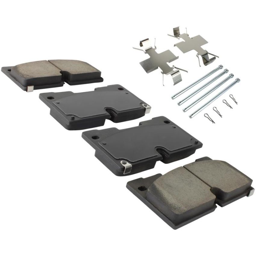 MPA 1003-2173C Quality-Built Black Series Ceramic Brake Pads w/ Hardware
