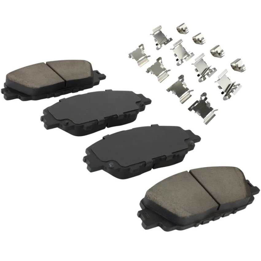 MPA 1003-2176C Quality-Built Black Series Ceramic Brake Pads w/ Hardware