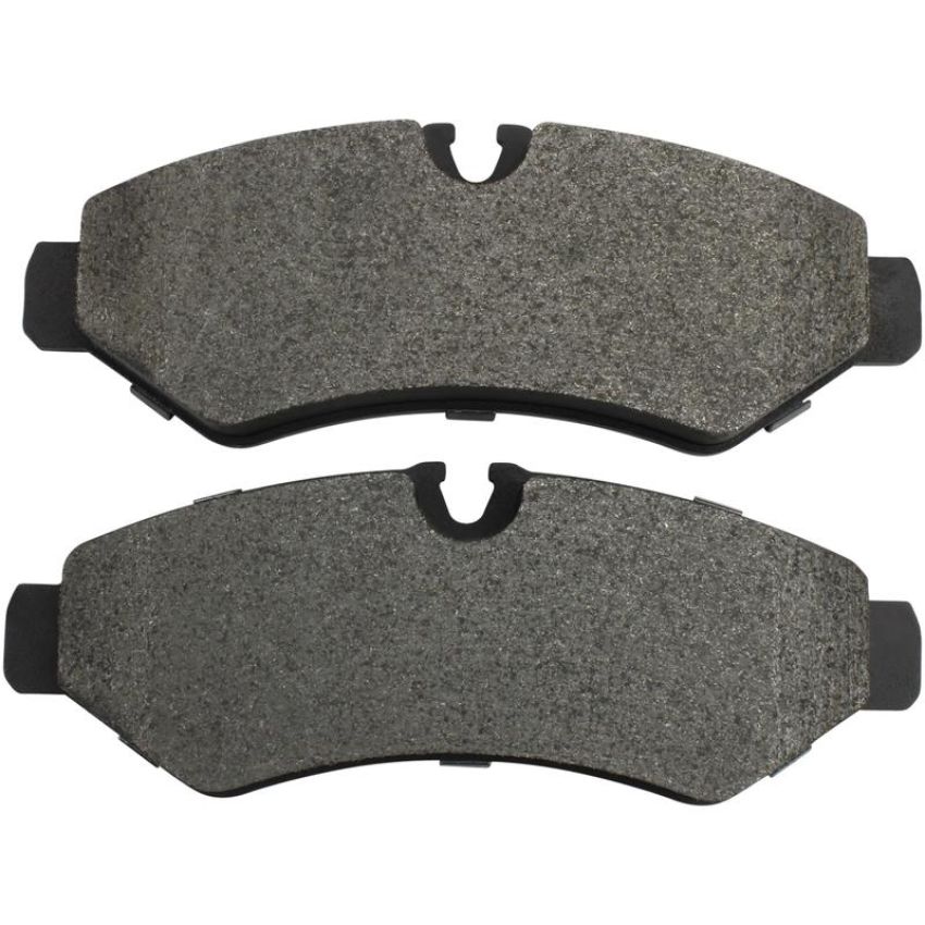 MPA 1003-2201M Quality-Built Black Series Semi-Metallic Brake Pads w/ Hardware