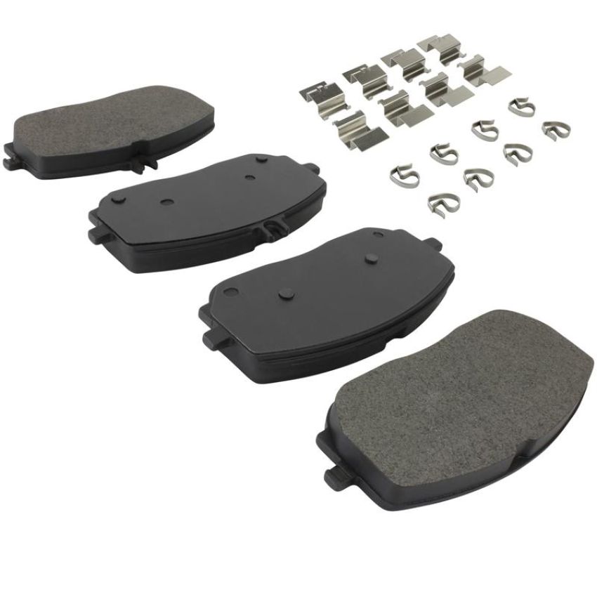 MPA 1003-2209M Quality-Built Black Series Semi-Metallic Brake Pads w/ Hardware