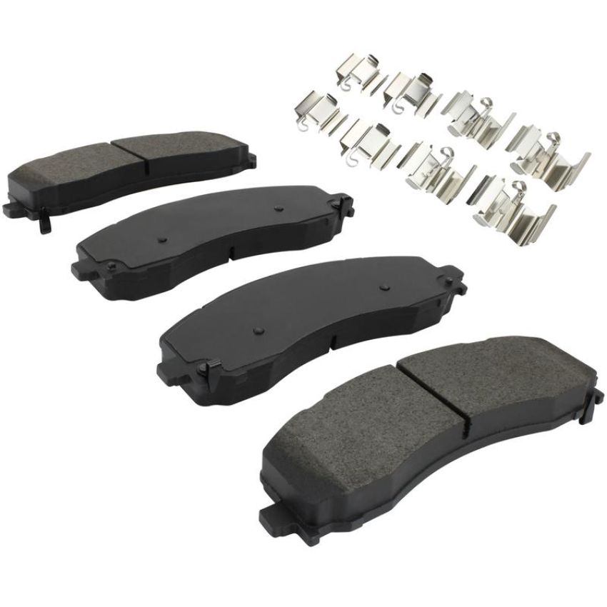 MPA 1003-2225M Quality-Built Black Series Semi-Metallic Brake Pads w/ Hardware