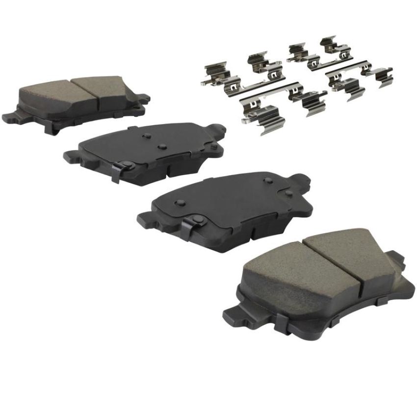 MPA 1003-2233C Quality-Built Black Series Ceramic Brake Pads w/ Hardware