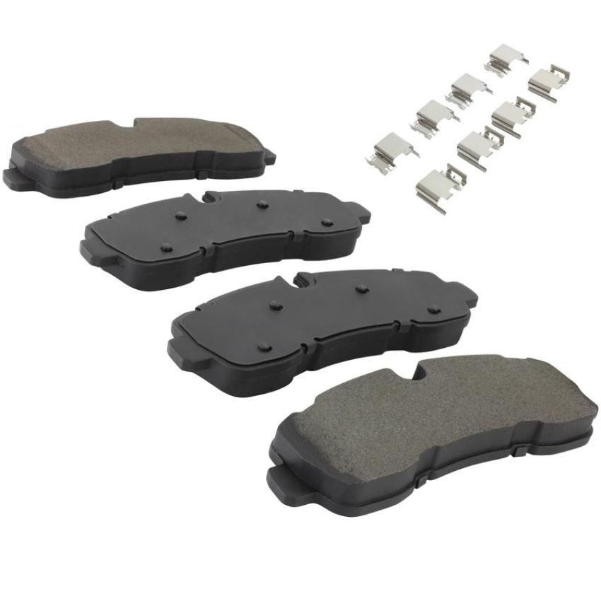 MPA 1003-2281M Quality-Built Black Series Semi-Metallic Brake Pads w/ Hardware