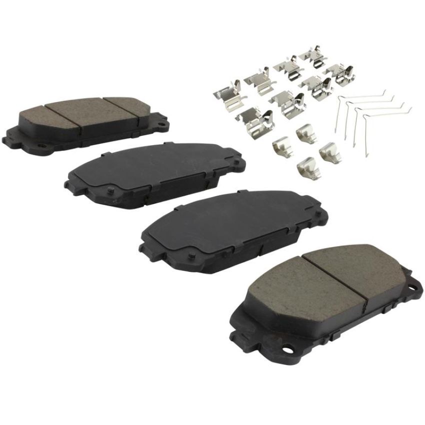 MPA 1003-2304C Quality-Built Black Series Ceramic Brake Pads w/ Hardware