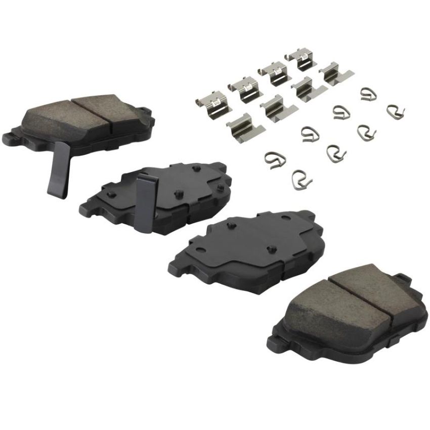 MPA 1003-2306C Quality-Built Black Series Ceramic Brake Pads w/ Hardware