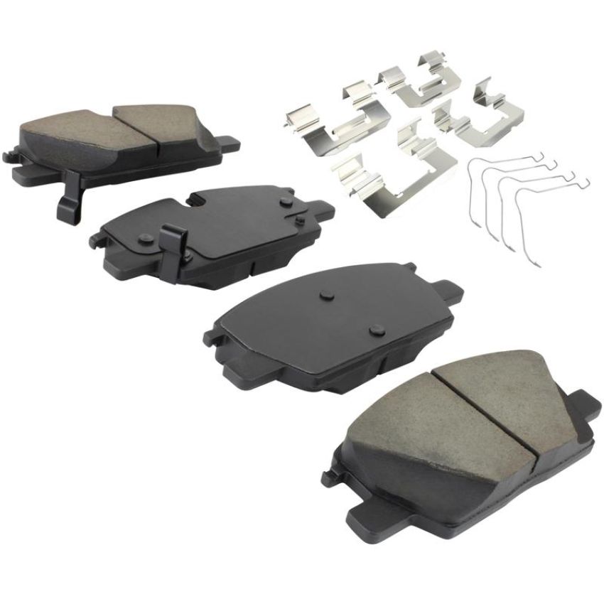 MPA 1003-2345C Quality-Built Black Series Ceramic Brake Pads w/ Hardware