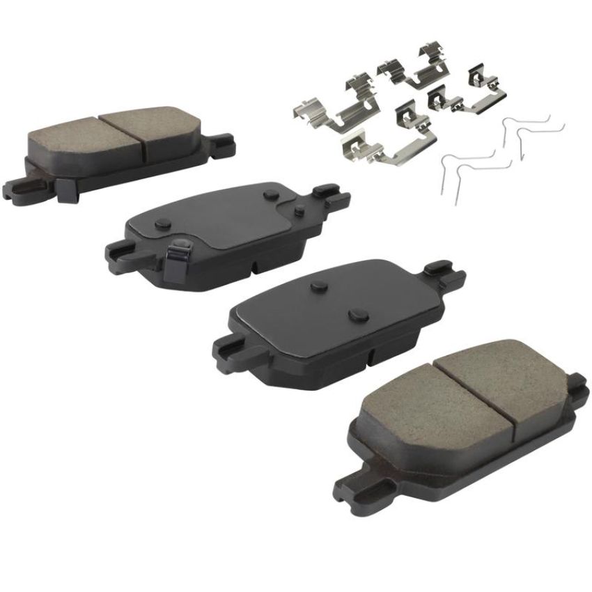 MPA 1003-2370C Quality-Built Black Series Ceramic Brake Pads w/ Hardware