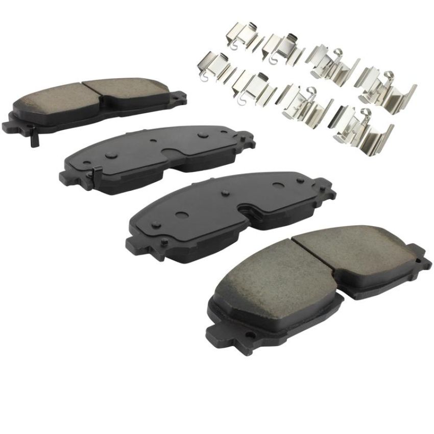 MPA 1003-2371C Quality-Built Black Series Ceramic Brake Pads w/ Hardware