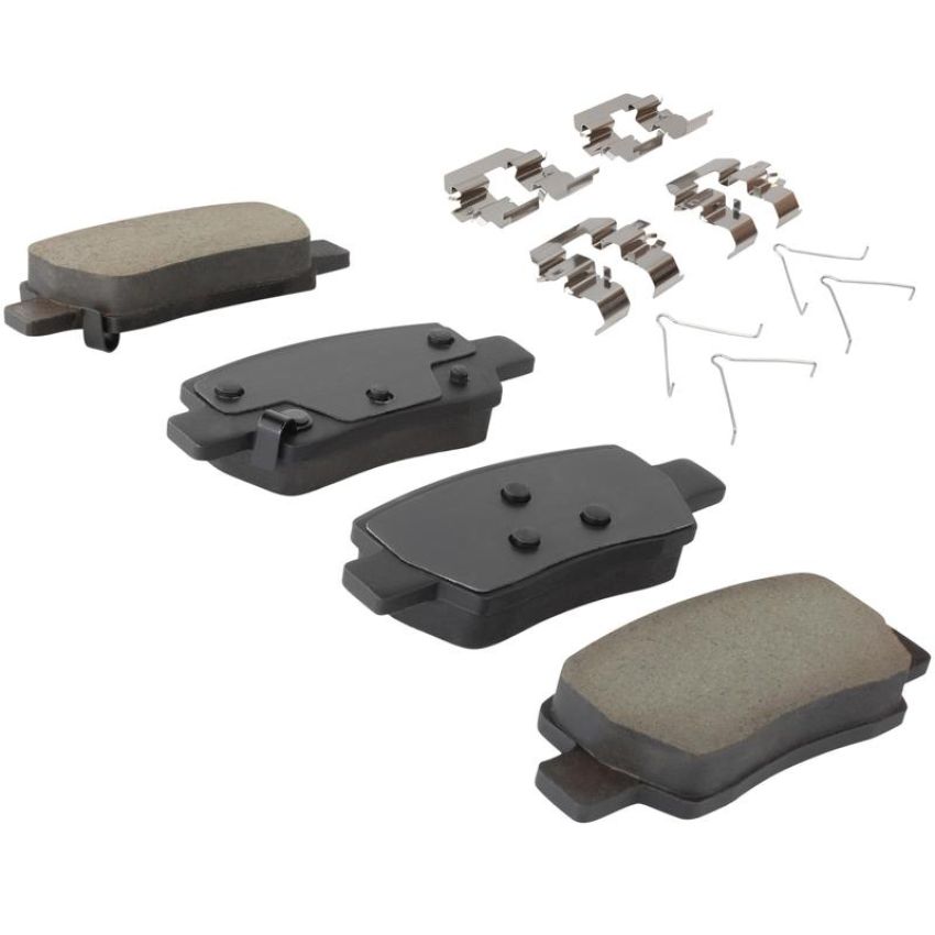 MPA 1003-2373C Quality-Built Black Series Ceramic Brake Pads w/ Hardware
