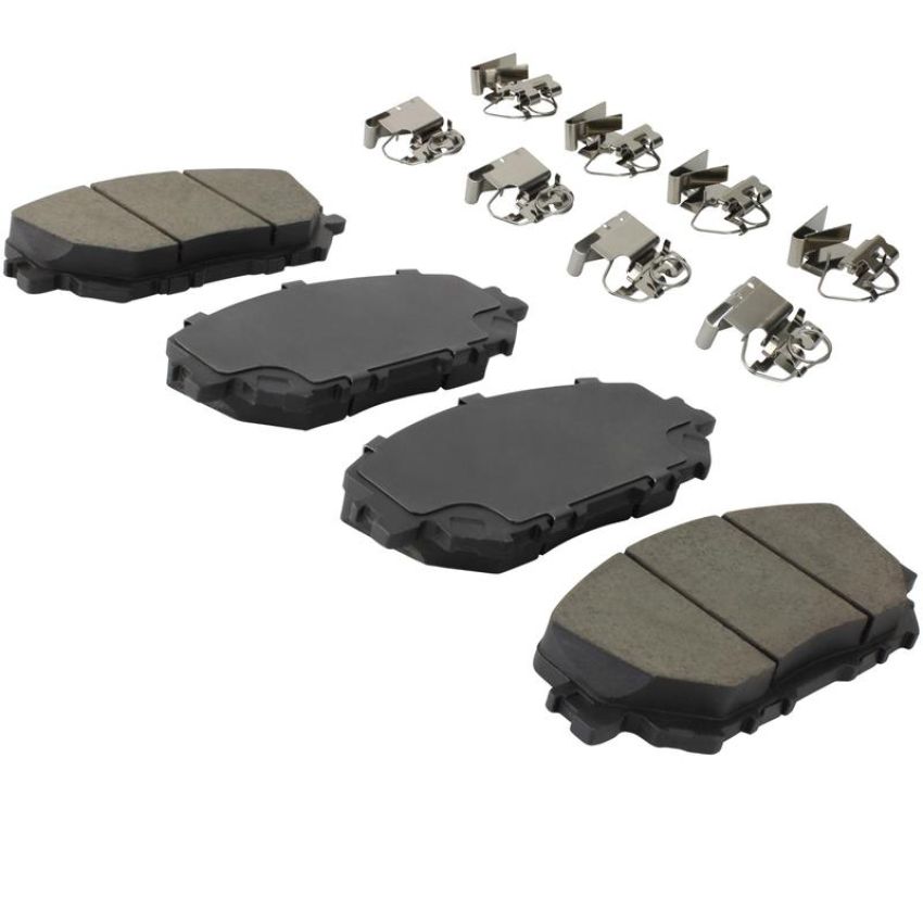 MPA 1003-2375C Quality-Built Black Series Ceramic Brake Pads w/ Hardware