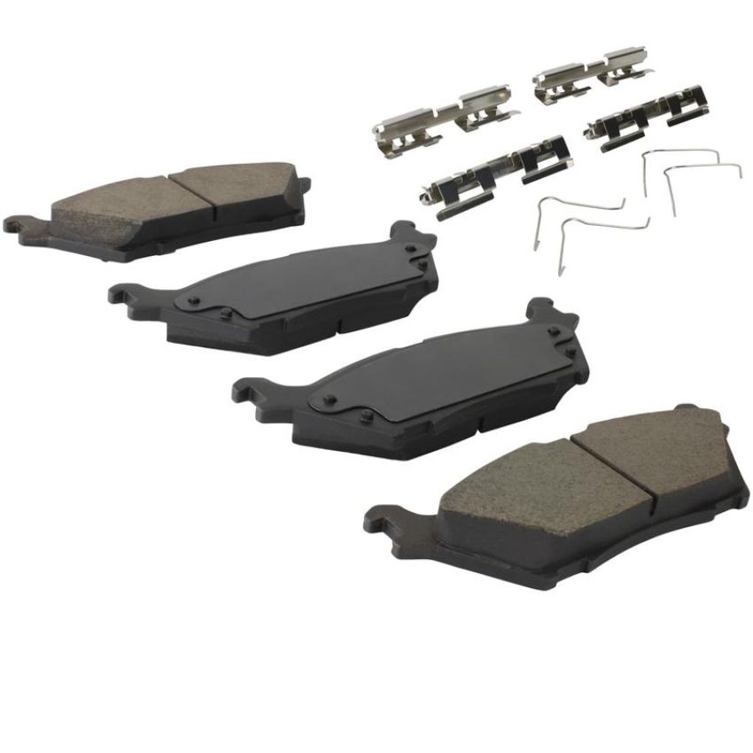 MPA 1003-2383C Quality-Built Black Series Ceramic Brake Pads w/ Hardware