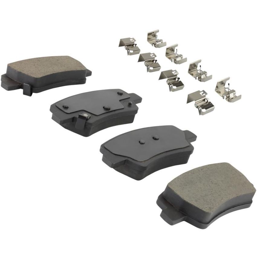 MPA 1003-2395C Quality-Built Black Series Ceramic Brake Pads w/ Hardware