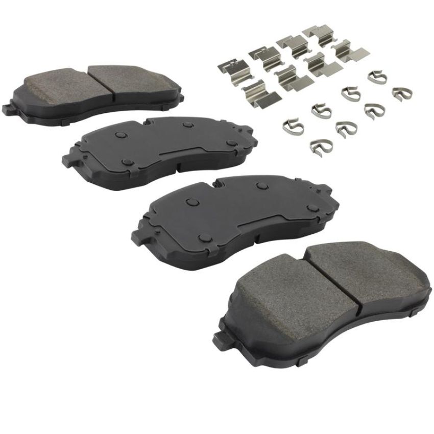 MPA 1003-2423M Quality-Built Black Series Semi-Metallic Brake Pads w/ Hardware