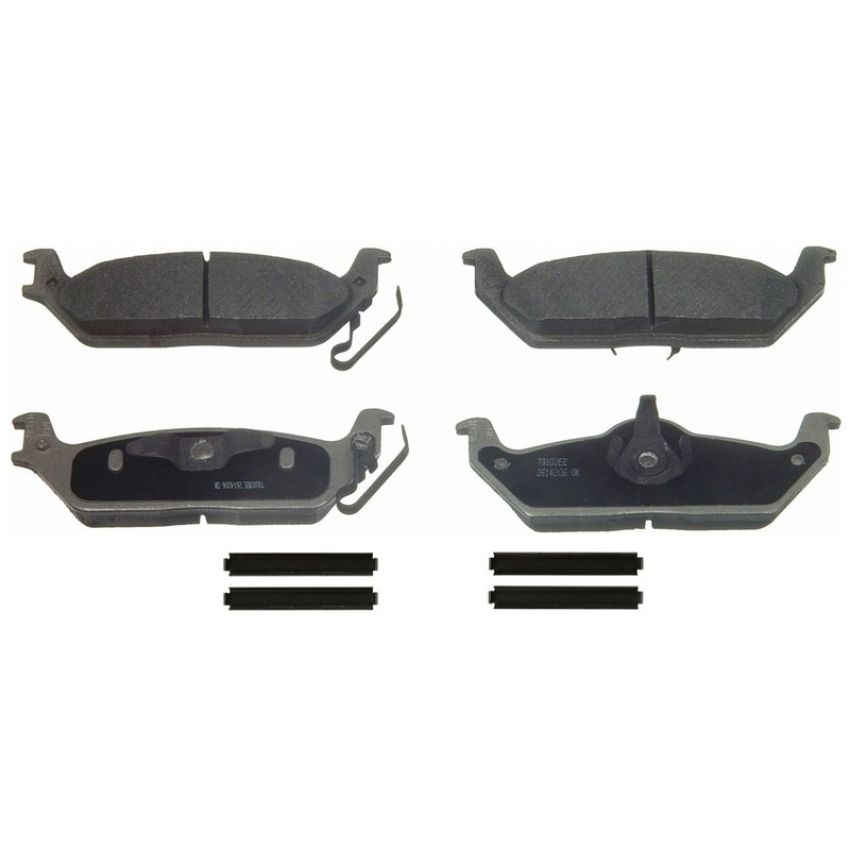Wagner Brake MX1012 ThermoQuiet Semi-Metallic Disc Brake Pad Set