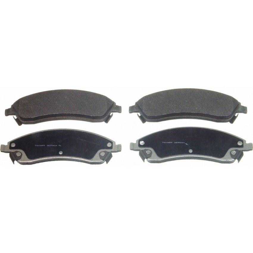 Wagner Brake MX1019A ThermoQuiet Semi-Metallic Disc Brake Pad Set