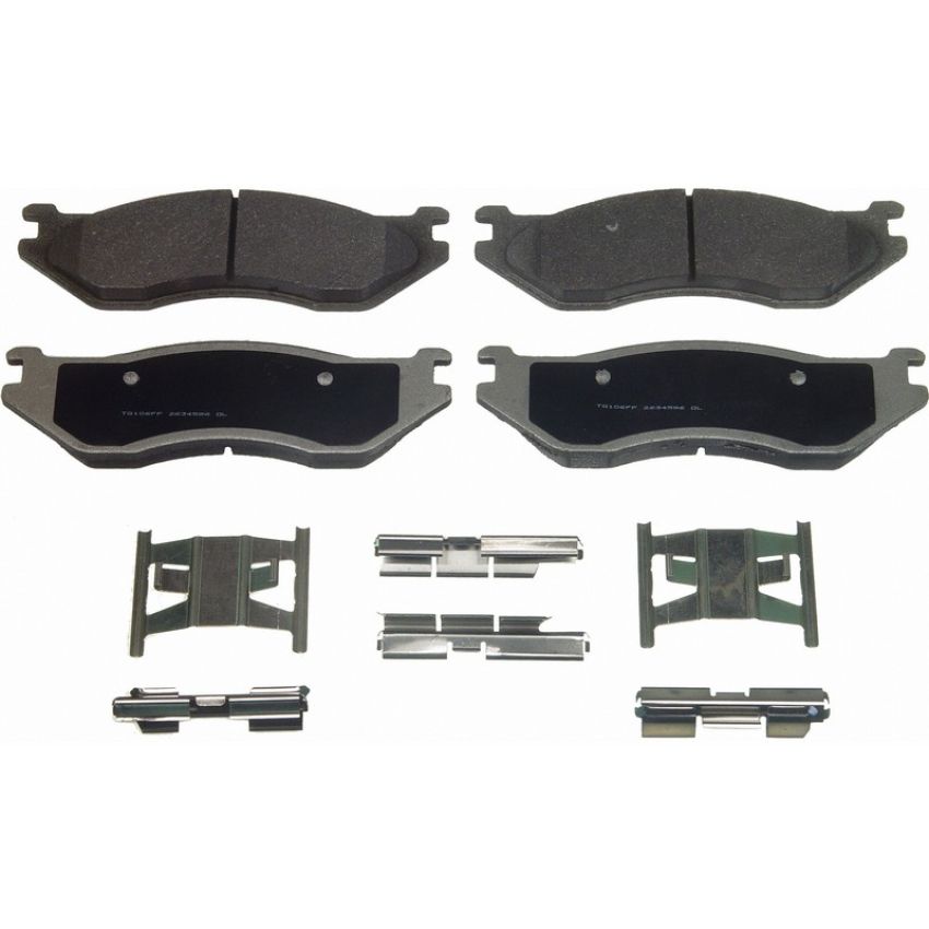 Wagner Brake MX966B ThermoQuiet Semi-Metallic Disc Brake Pad Set