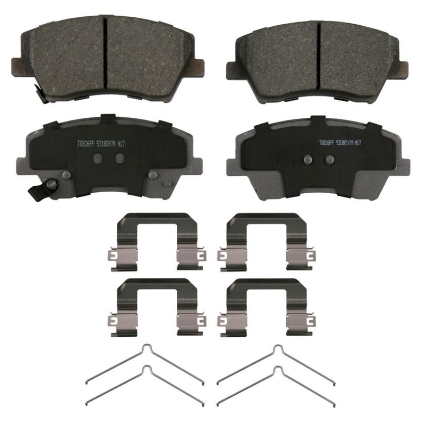 Wagner Brake QC1912 ThermoQuiet Ceramic Disc Brake Pad Set