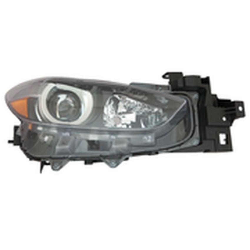 CAPA RT HEADLAMP ASSY COMPOSITE SEDAN; HALOGEN; JAPAN BUILT MAZDA 3 17-18