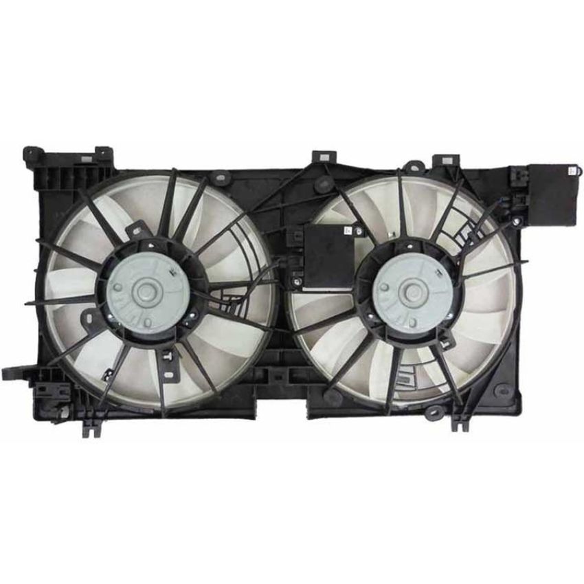 RADIATOR COOLING FAN ASSY;3.6L;MOTOR/BLADE/SHROUD/CONTROL UNIT DUAL FAN ASSY;LEGACY 15-19