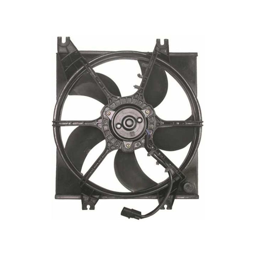 RADIATOR COOLING FAN ASSY (BLASE/MOTOR/SHROUD) ACCENT 00-06