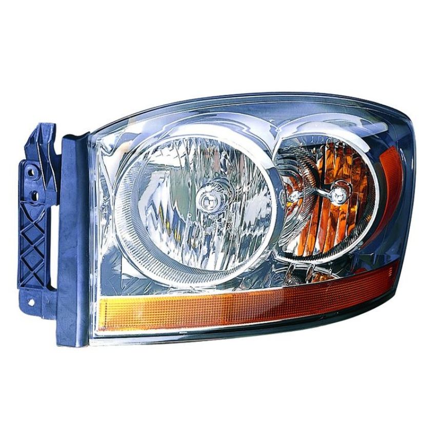 LH HEADLAMP LENS/HOUSING W/O BLACK BEZEL DODGE RAM R1500 MEGA CAB/1500/2500/3500 06-06