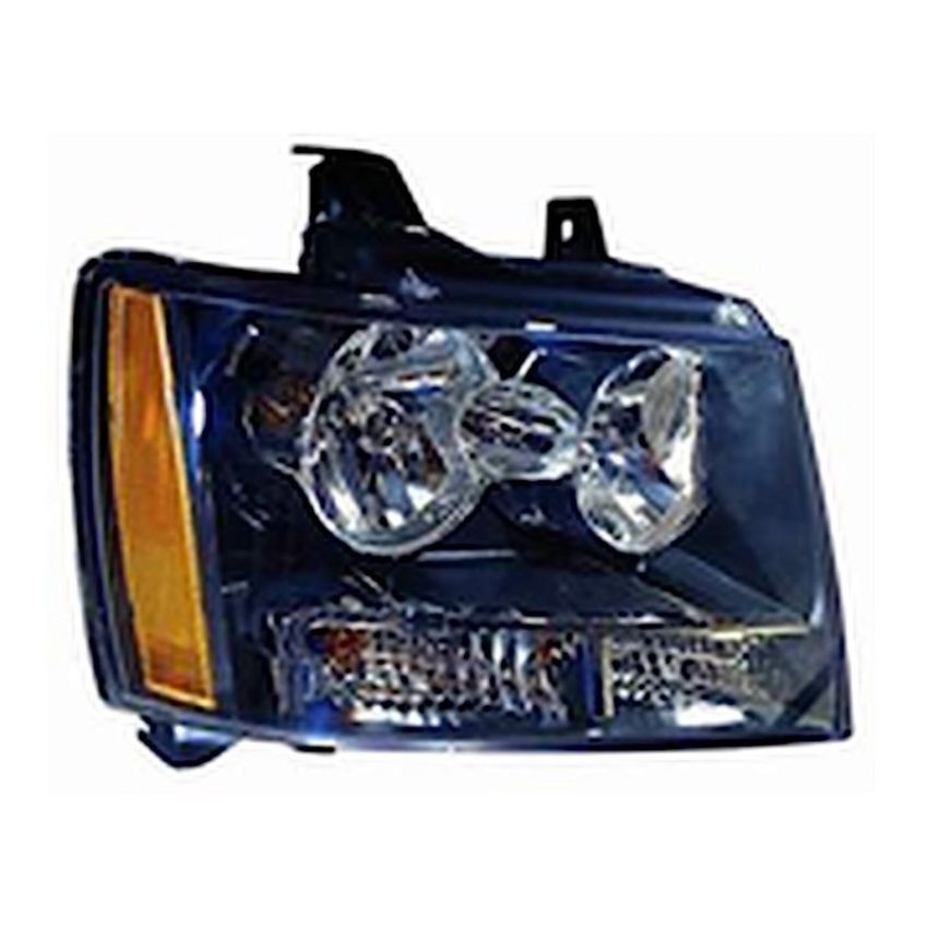 CAPA RH HEADLAMP ASSY COMPOSITE TAHOE HYBRD 08-13 ;SUBURBAN 07-14;AVALANCHE 07-13; TAHOE 07-14