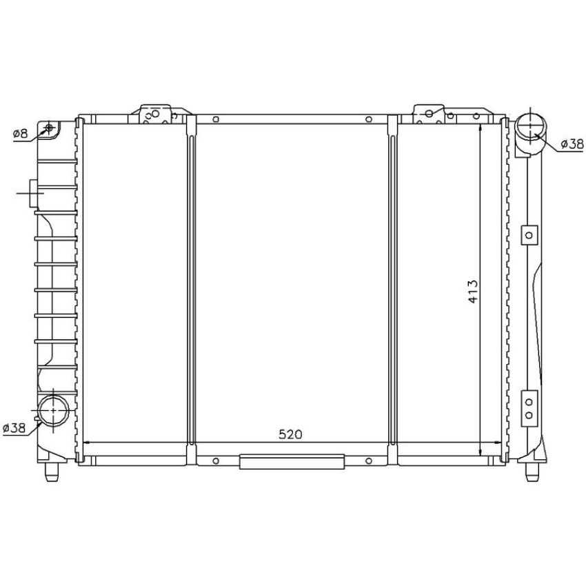 NISSENS 60021 Radiator