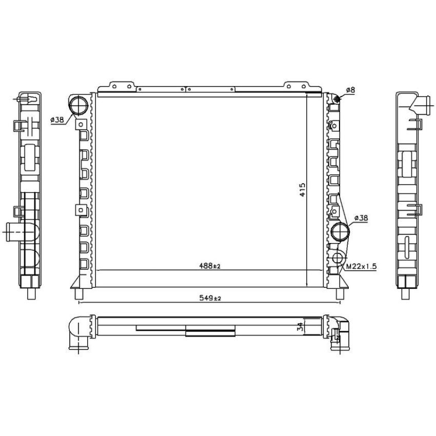 NISSENS 60051 Radiator
