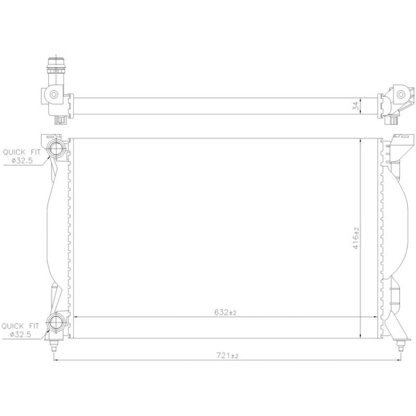 NISSENS 60304A Radiator