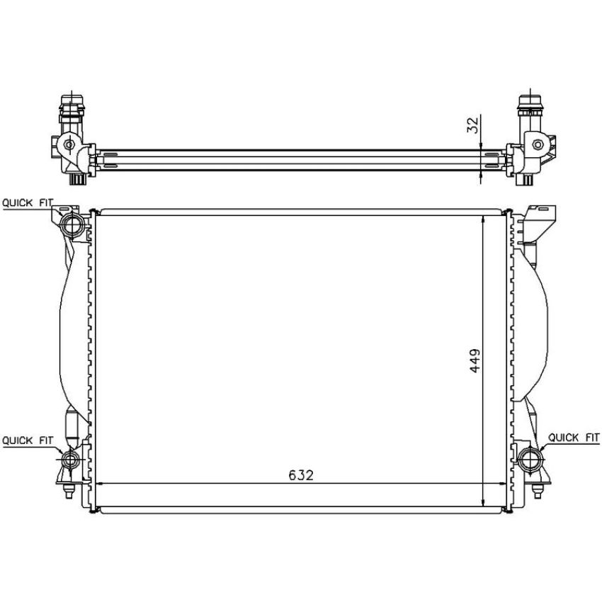 NISSENS 60306A Radiator