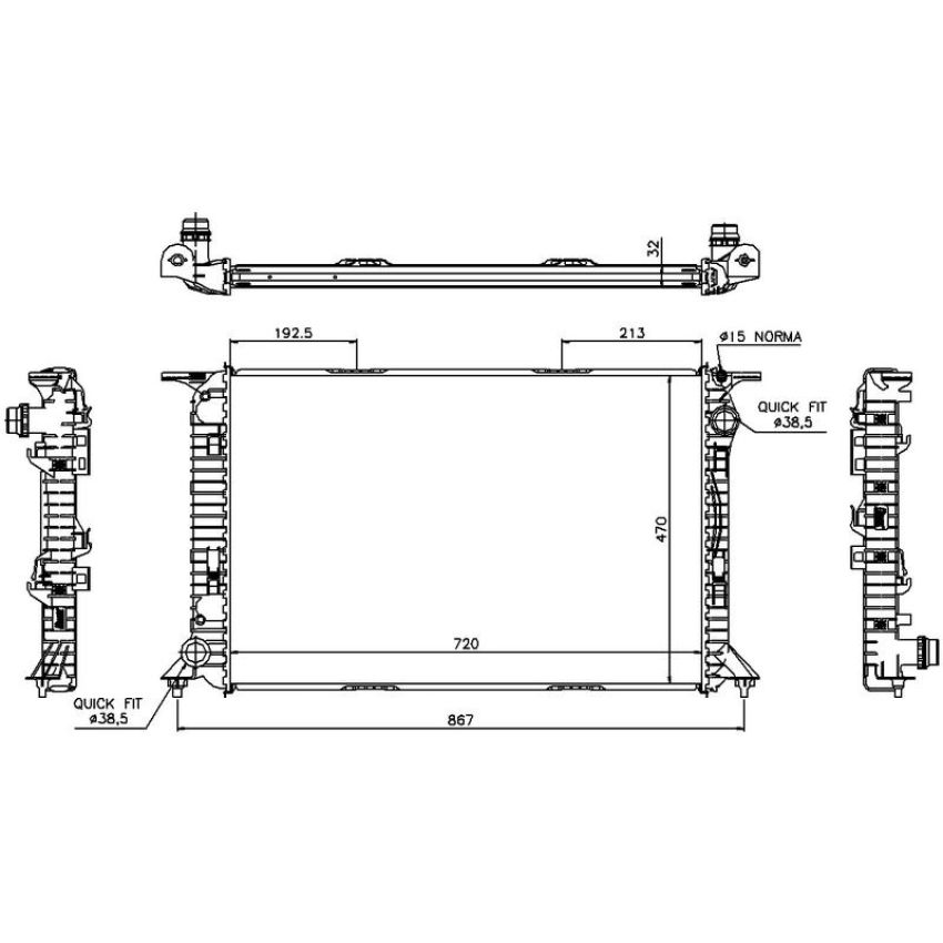 NISSENS 60319 Radiator
