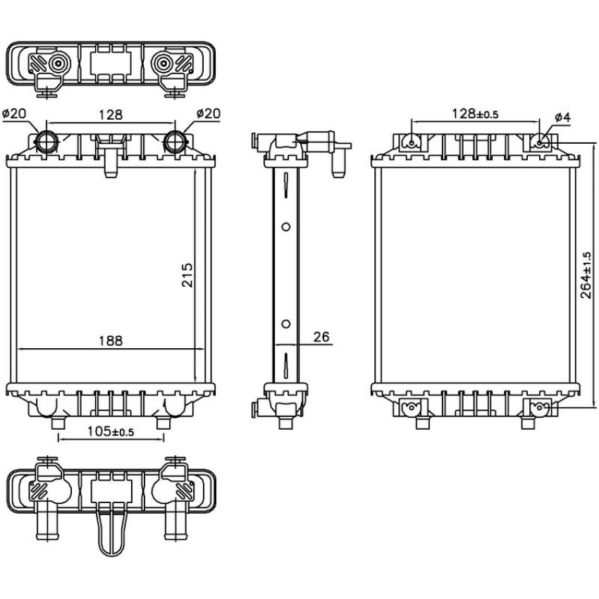 NISSENS 60372 Radiator