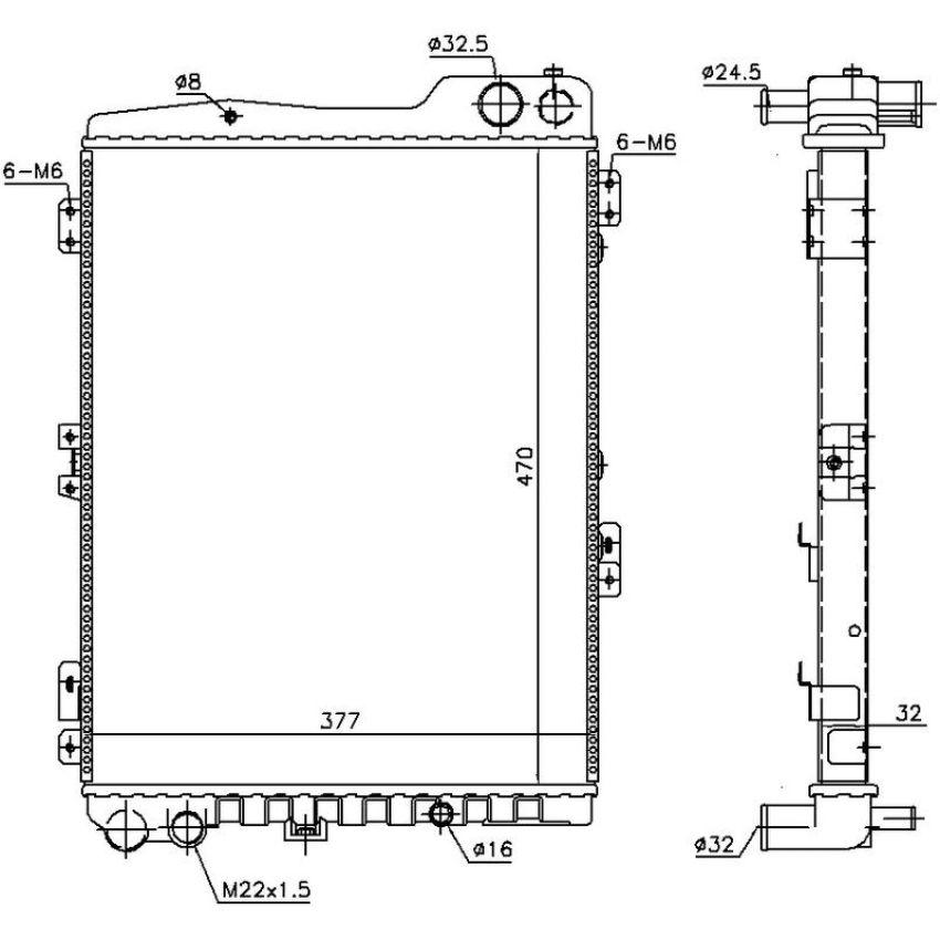 NISSENS 60442 Radiator