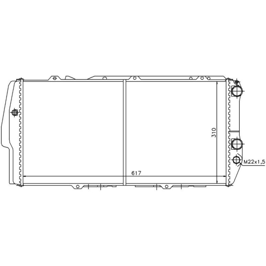NISSENS 604781 Radiator
