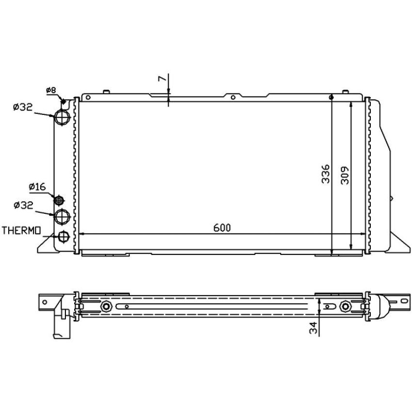 NISSENS 60487 Radiator