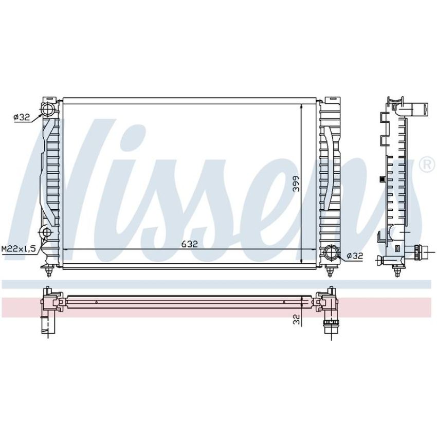 NISSENS 60496 Radiator