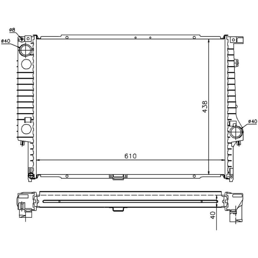 NISSENS 60596A Radiator