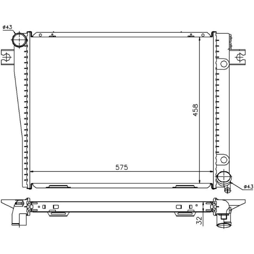 NISSENS 60602A Radiator