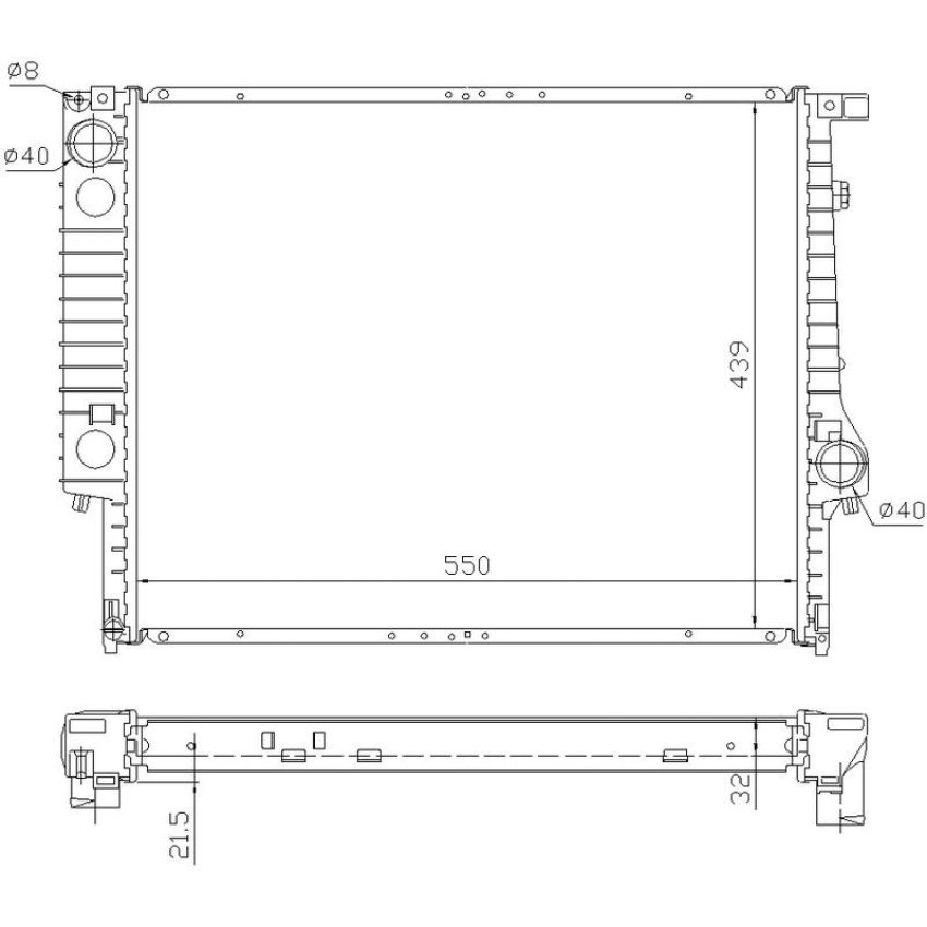 NISSENS 60619A Radiator